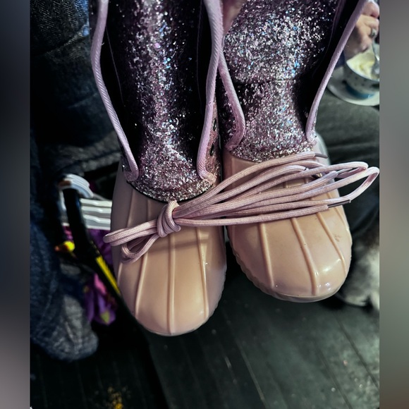 Pink Glitter Rain Boots - Picture 3 of 3